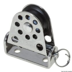 Bozzello verticale pivotante Ø mm 22 per cime mm 6