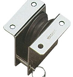 Bozzello inox incasso 1 puleggia 34x5