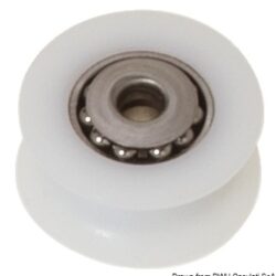 Puleggia in delrin su sfere inox mm 20 Ø 8