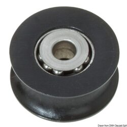 Puleggia in delrin su sfere inox mm 38 Ø 12