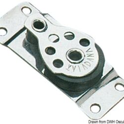 Bozzello inox 1 puleggia piatto 25x6