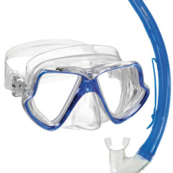 Set maschera e boccaglio PVC adulto