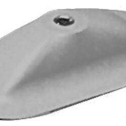 Portascalmo rettangolare grigio RAL 7035