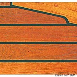 Listello teak per ponti 45 mm