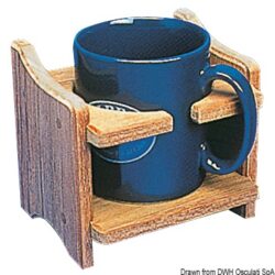 Porta tazza o lattina teak