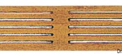 Frontalino protezione teak 445x100 mm