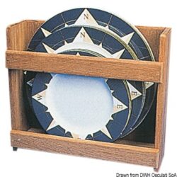 Porta 12 piatti teak