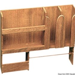 Porta piatti teak 490x106x425mm