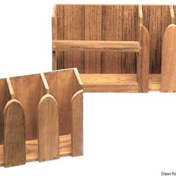 Porta tazze teak 312x108x250 mm