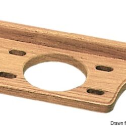 Porta bicchiere teak 206x89x37 mm