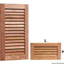Griglia aereazione teak 228x400 mm