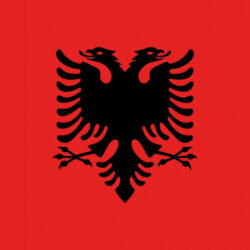 Bandiera Albania 20 x 30 cm