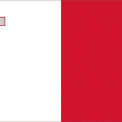 Bandiera Malta 30 x 45 cm